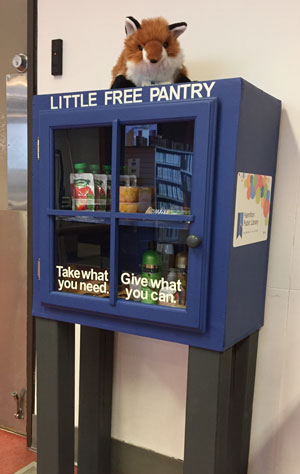 photo of the Little Free Pantry at the Barton Branch 