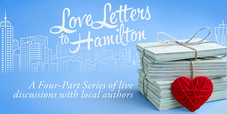 Love Letters to Hamilton a stack of paper with a yarn heart