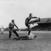 Hamilton Tigers play a Varsity game at Rosedale in Toronto