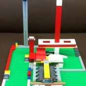 a LEGO airport