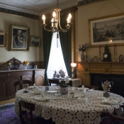 A look inside the dinning room of Whitehern