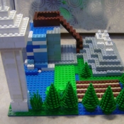 a LEGO landscape