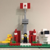 a LEGO building